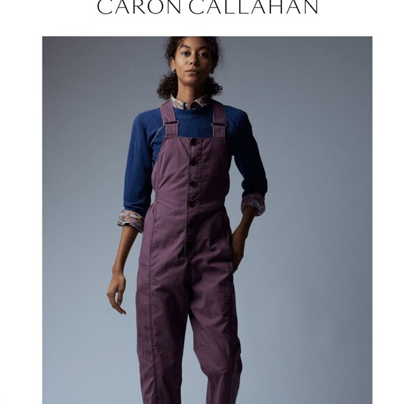 Caron Callahan BRIA jumpsuit/coveralls/overalls MULBERRY - Size M 6/8 EUC! Yummy - Picture 7 of 10
